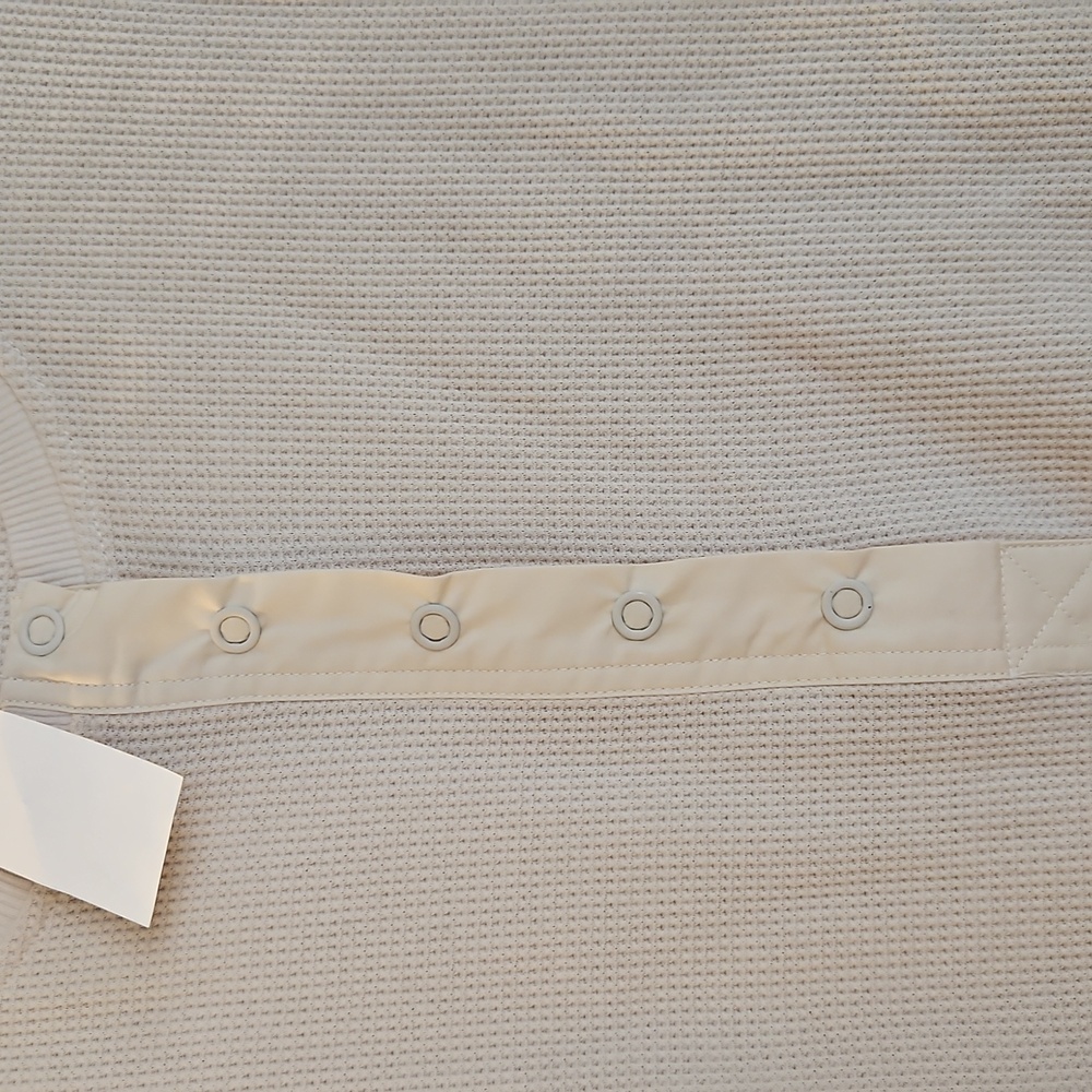 Good American Off-White Ribbed Henley - Picture 4 of 4